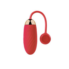 Close-up of the sleek and luxurious design of the bala vibradora interactiva ella svakom