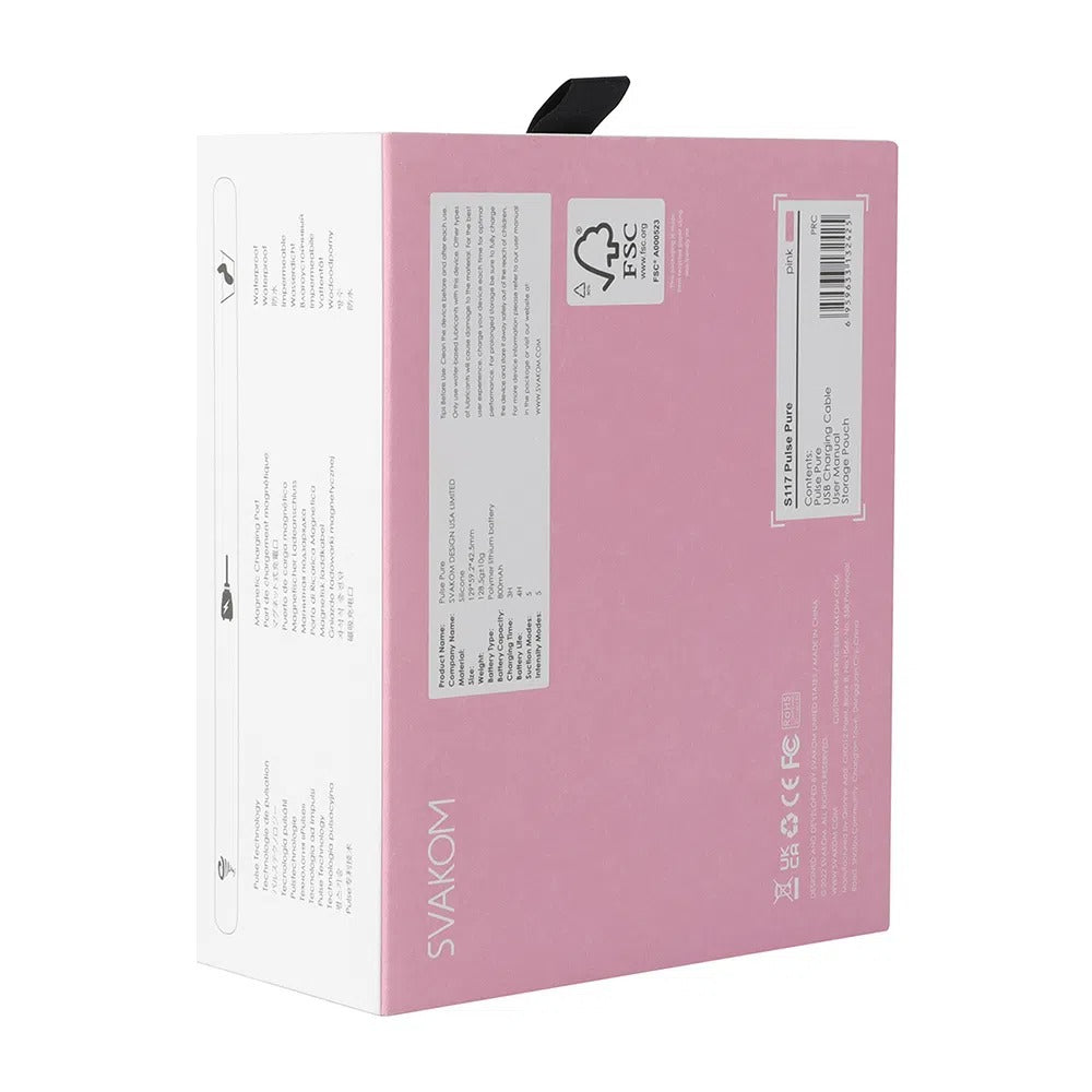 Waterproof Pulse Pure Svakom Succionador Clitorial for Versatile Use in the Bath or Shower