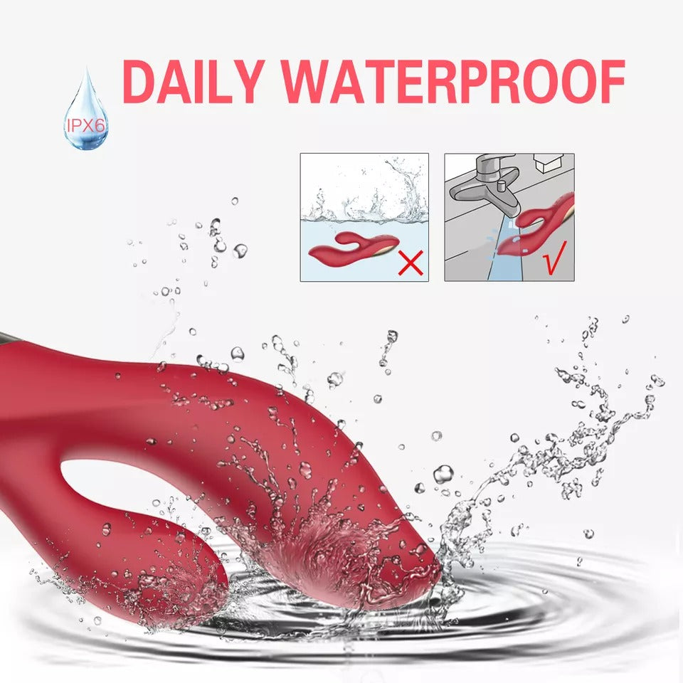 Vibrador Triple Estimulación Hi Ladyia con diseño discreto y silencioso para usar en cualquier lugar