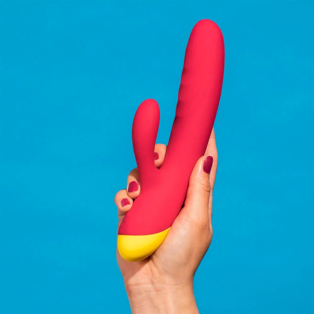 Dual-action Romp Jazz Vibrador Rabbit with 7 vibration modes and 5 rotation speeds