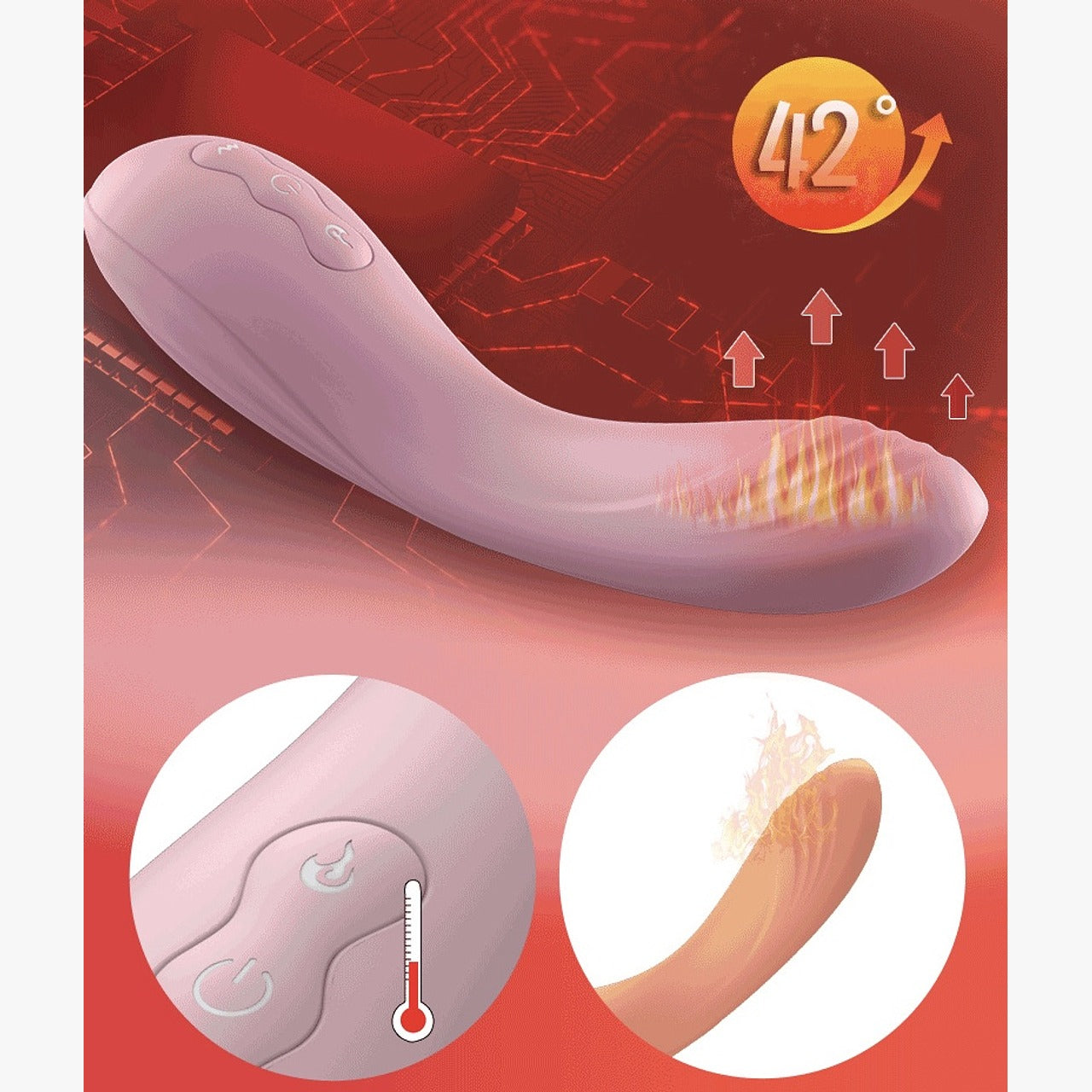 A high-quality, silicone Warm Boy Vibrador Punto G Lilo designed for maximum pleasure