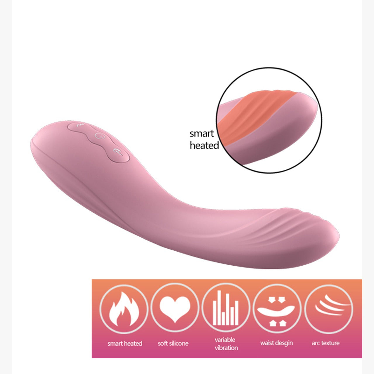 Silicone material of Warm Boy Vibrador Punto G Lilo for soft and hygienic experience