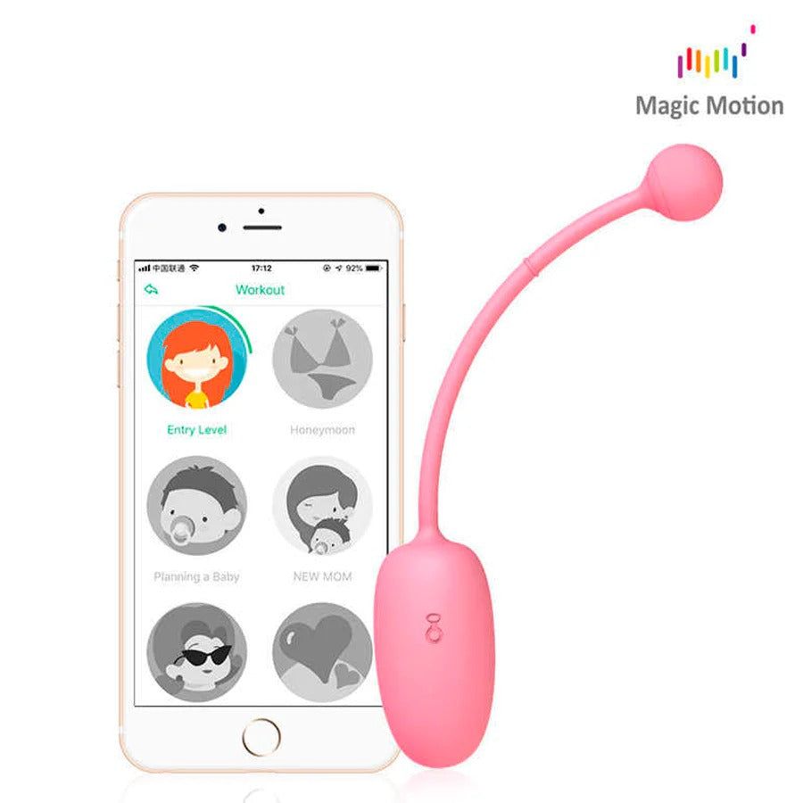  Smart Kegel trainer with mobile app for remote control and tracking
