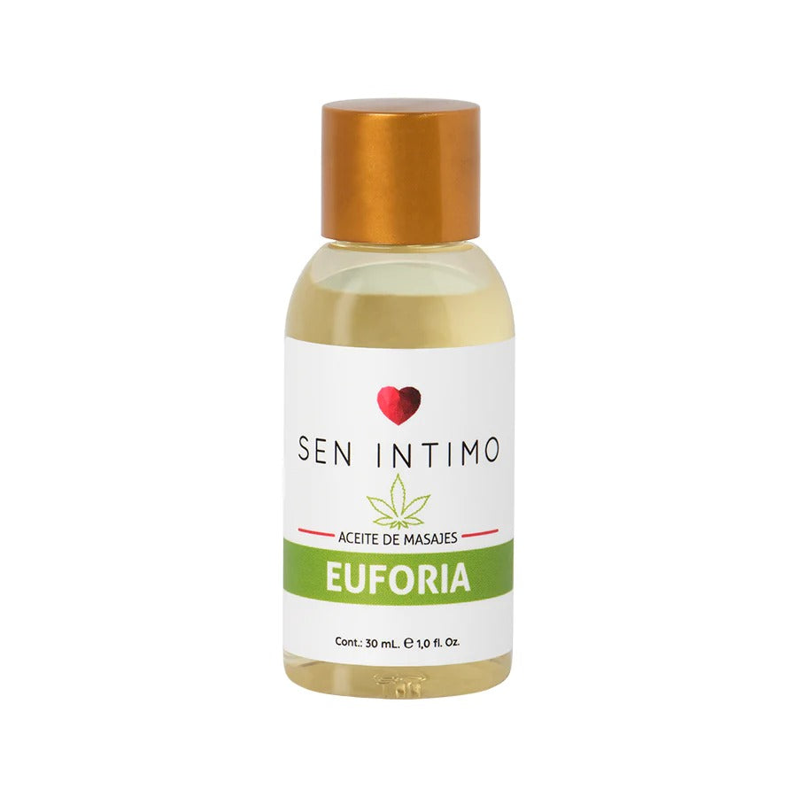 30 ml bottle of sensual euforia massage oil for a luxurious and sensory experience