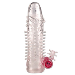  Imagen detallada de la funda con vibración Crystal, accesorio erótico para mayor placer en la intimidad