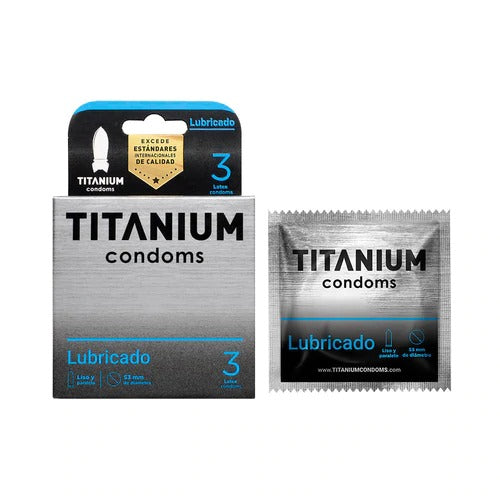 Condones Titanium Lubricados x 3