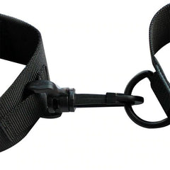  Close-up of the handcuffs and collar with intricate metal detailing
