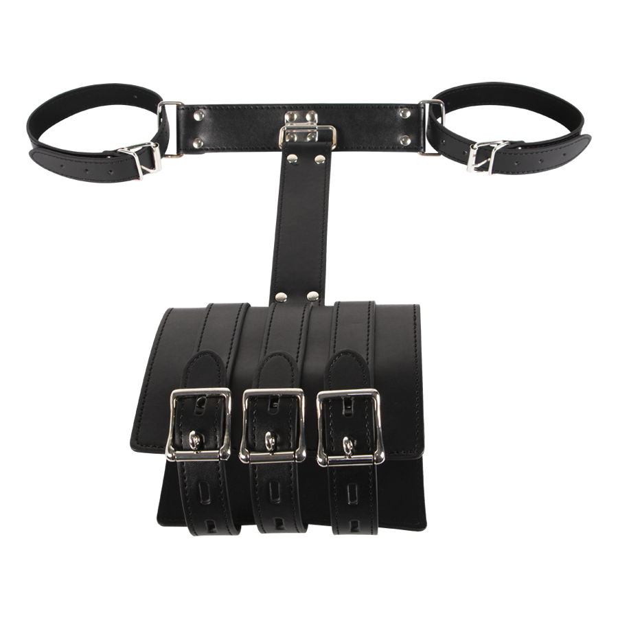 Shadow brand arm and wrist restraints in sleek black design