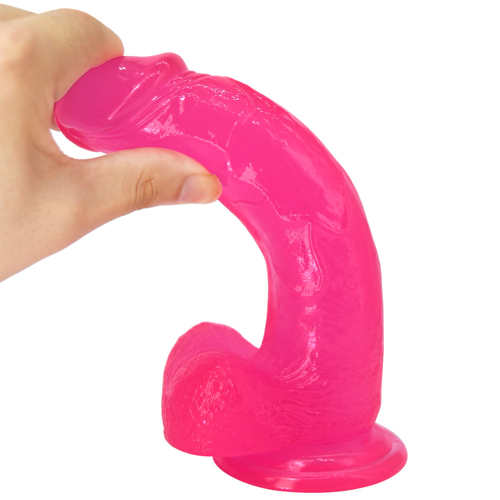  Large dildo with detailed veins and pronounced head for intense stimulation