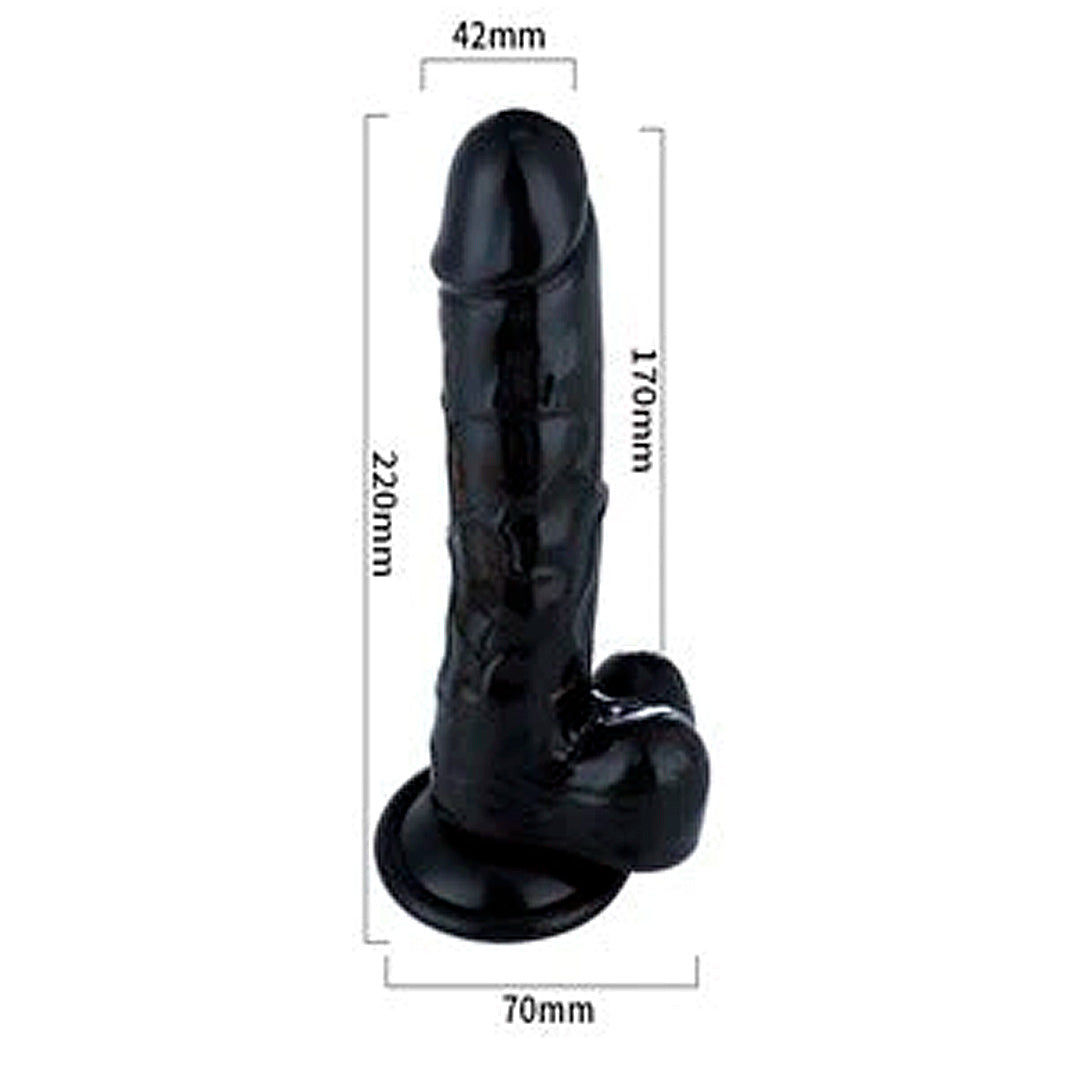  Close-up image of Dildo Cooper, a curved dildo designed for G-spot stimulation, made of body-safe materials for pleasurable experiences