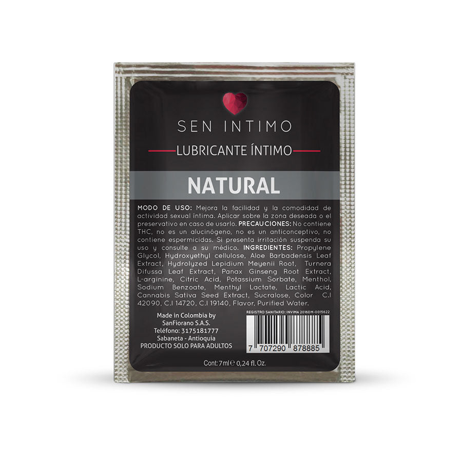Organic mint flavored intimate lubricant for natural and refreshing sensation