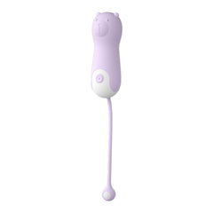 Vibrador Bear in light pink color with ribbed texture for extra stimulation