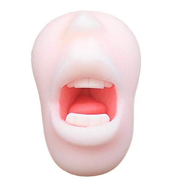 Close-up of Boca masturbator showing removable sleeve and easy-to-clean design