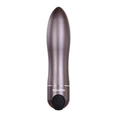 Close-up of the sleek and modern Bala Vibradora Orgasmo Viajero Evolved, perfect for discreet pleasure on the go, with multiple vibration modes and a travel-friendly design