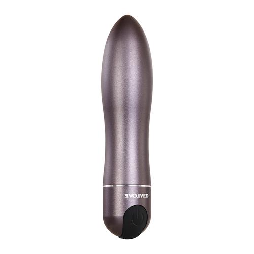 White and purple Bala Vibradora Orgasmo Viajero Evolved, a portable and powerful vibrator for on-the-go pleasure
